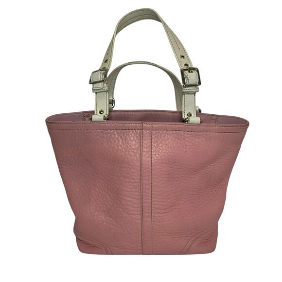 Coach Hamilton Pink Pebbled Leather Tote Shoulder Bag - Picture 5 of 14